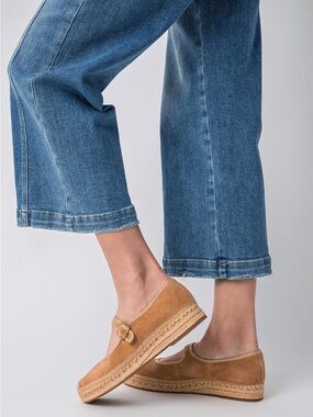 Sam Edelman Mackie Suede Mary Jane Platform Espadrilles NEW